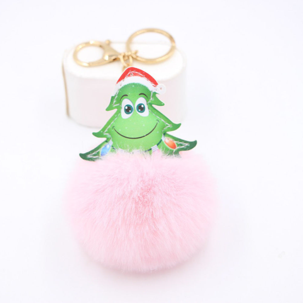 Wholesale Christmas Tree Plush Keychain